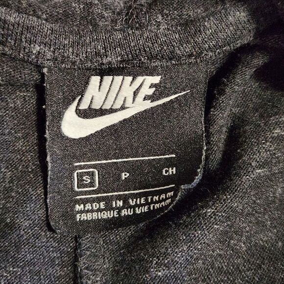 Nike Sportswear Vintage Crew Hoodie Women's S Black Marl Sweatshirt Athletic - Picture 7 of 10